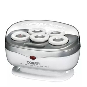 Conair Silver and White Instant Heat Hairsetter Includes 5 Jumbo Rollers & Clips